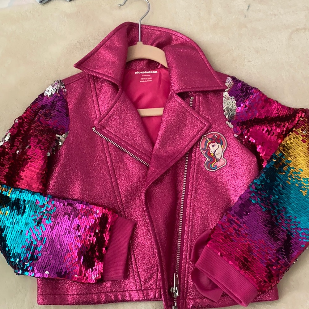 Jojo siwa sequin biker jacket